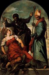 Tintoretto: St Louis, St George, and the Princess (Szent László, Szent György és a hercegnő)